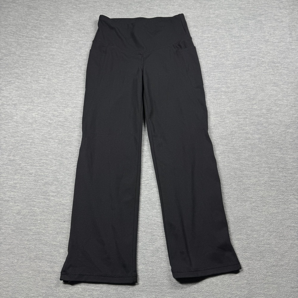 Jockey Pants Women‎ Small S Black Yoga Flare Leggings High Rise Athleisure